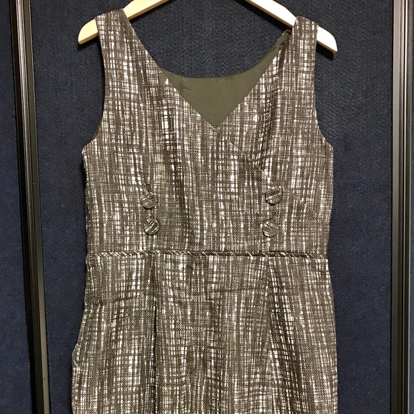 J Crew Tweed Black & White Dress Size 10 - Picture 2 of 8